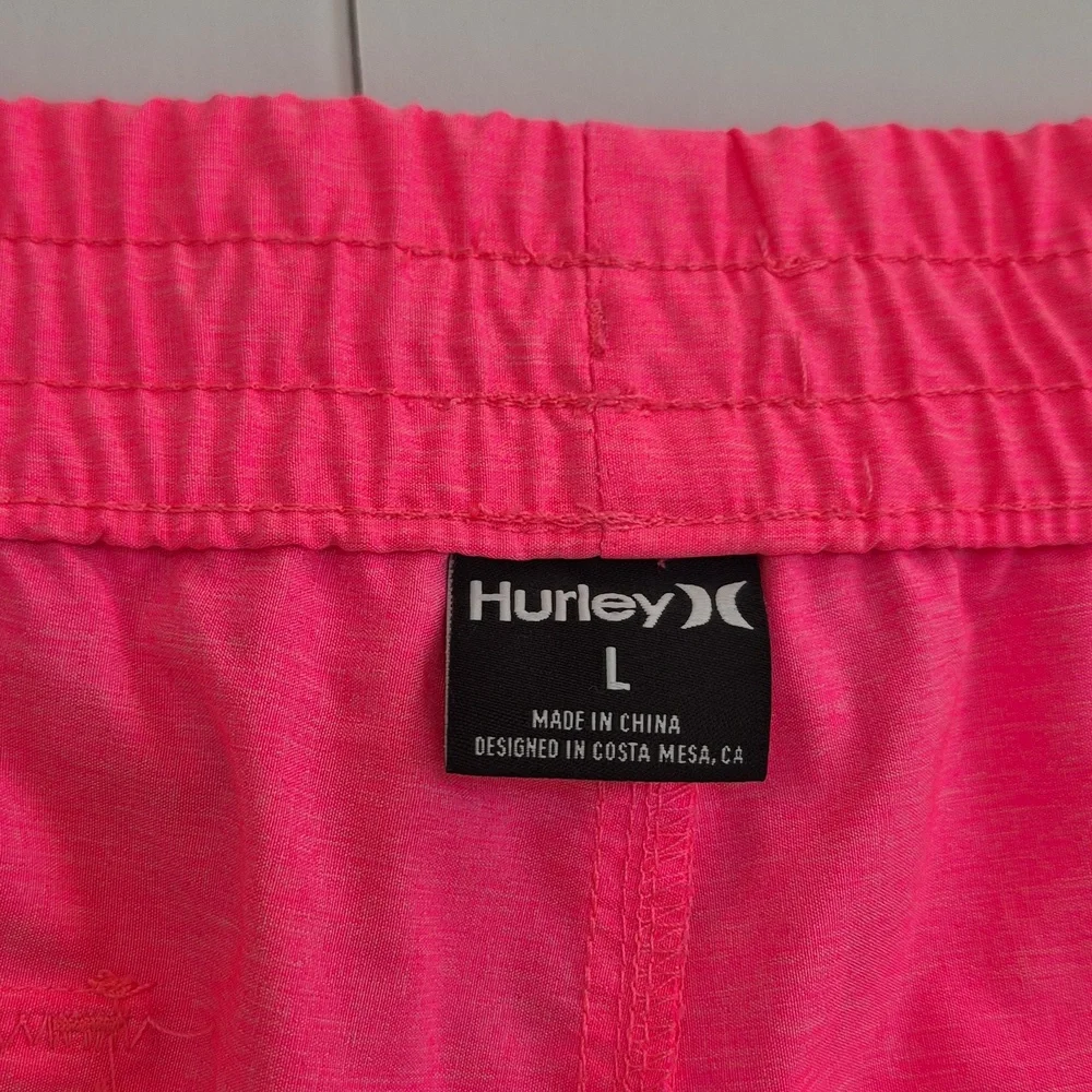 Hurley Celsius Promo Peach Vibe Bright Pink Edition Swim Shorts Swimsuit Men's L